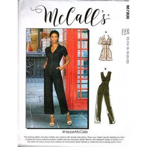 McCall's M7908 Misses 14 to 22 Jumpsuits and Romper Uncut Sewing Pattern